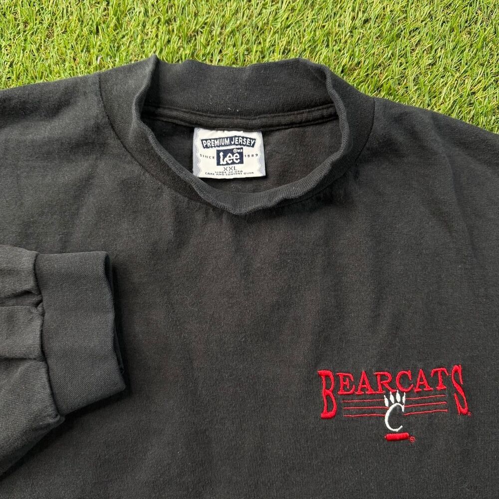 Vintage Cincinnati Bearcats Mockneck Sweatshirt XXL Lee Spell Out Logo 90s USA